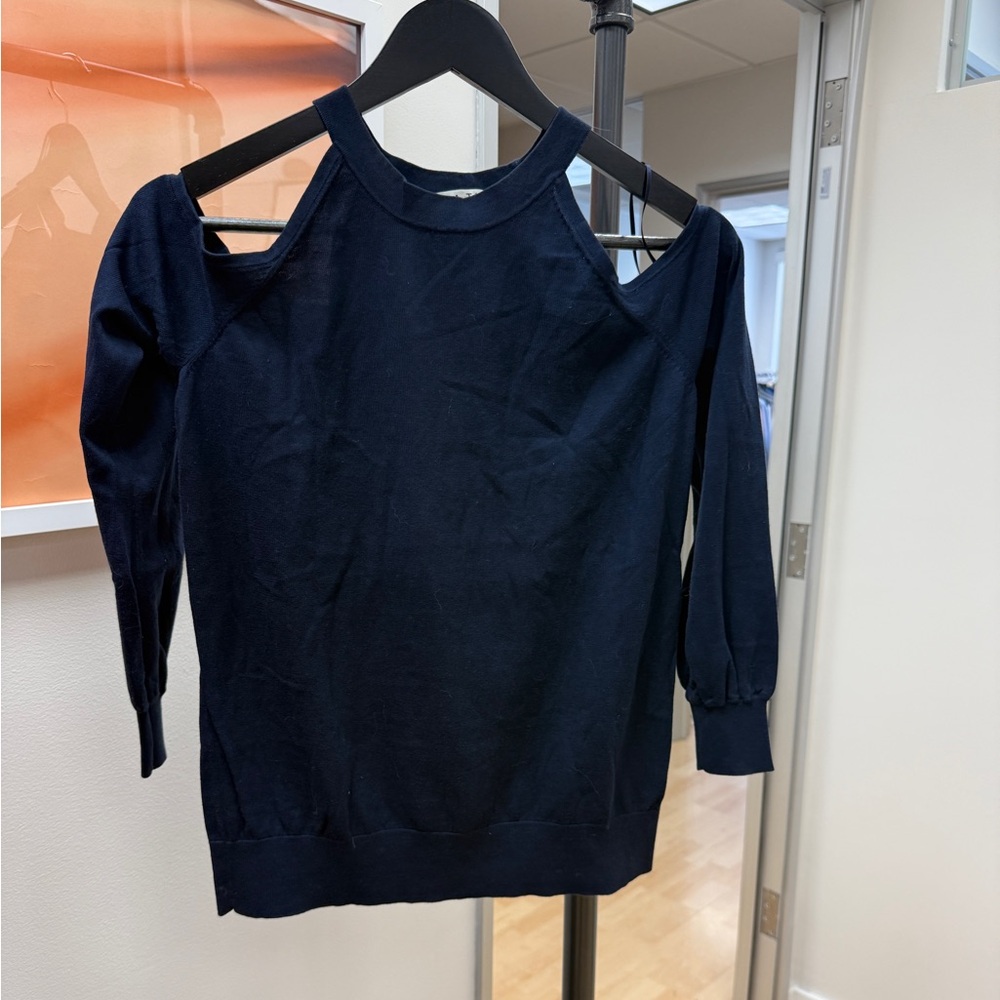 Trina Turk cold shoulder cotton sweater